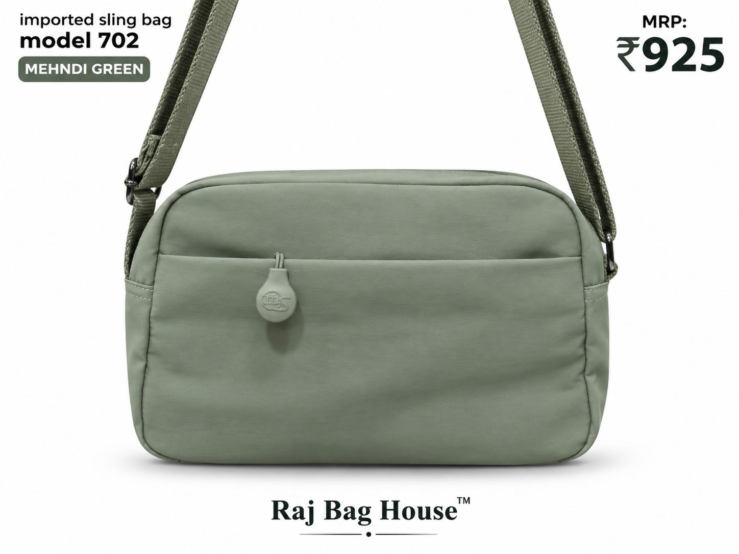 Imported Slingbag 702 Mehndi Small Sling Bag – Mehndi Green 3