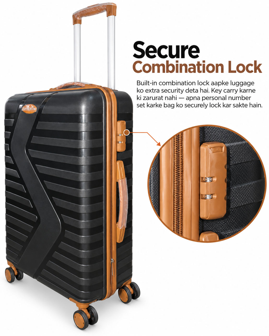Synexon Large Trolley Bag – Black 3