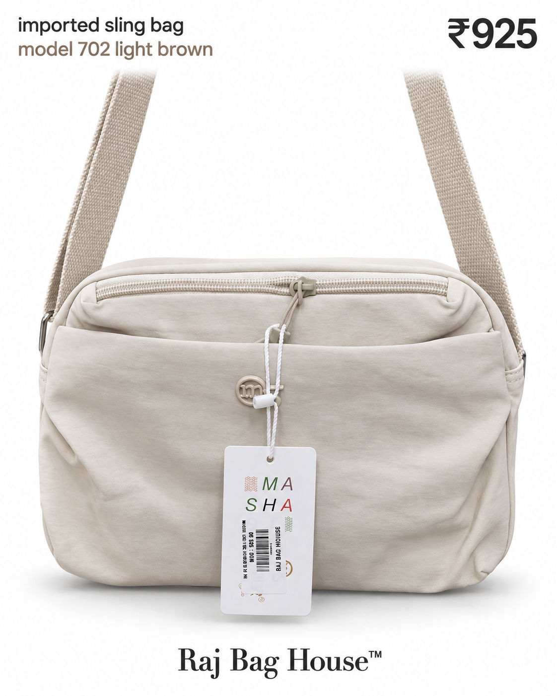 Imported Slingbag 702 Small Sling Bag – Light Brown