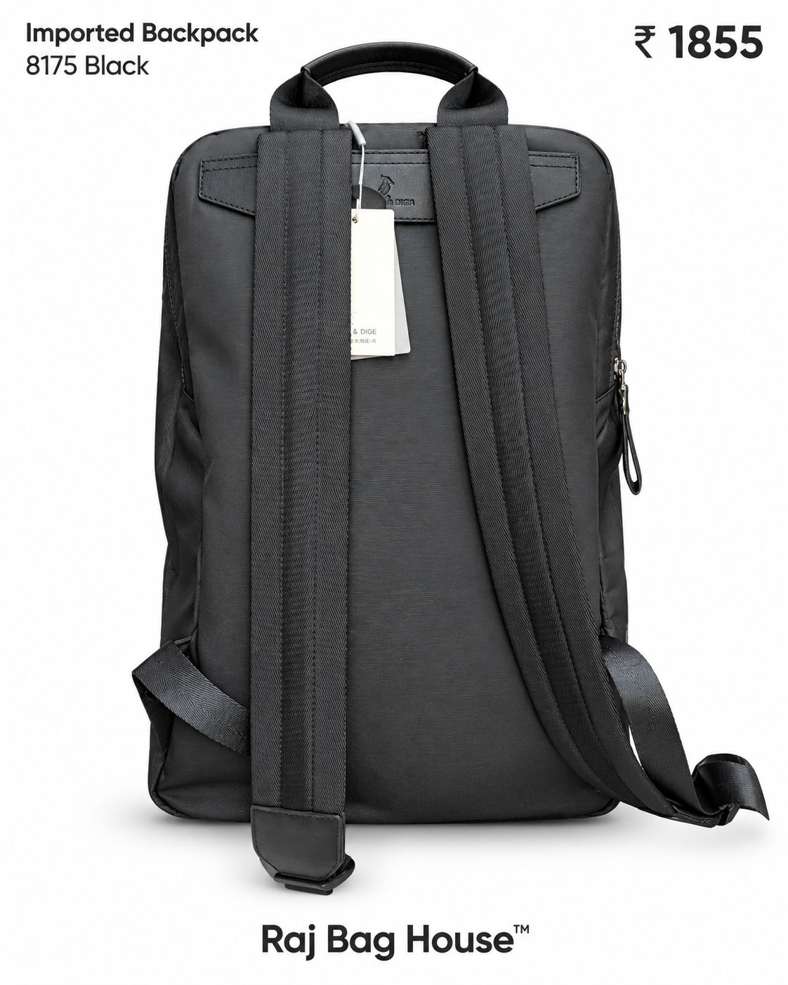 Imported 8175 Backpack – Black 3