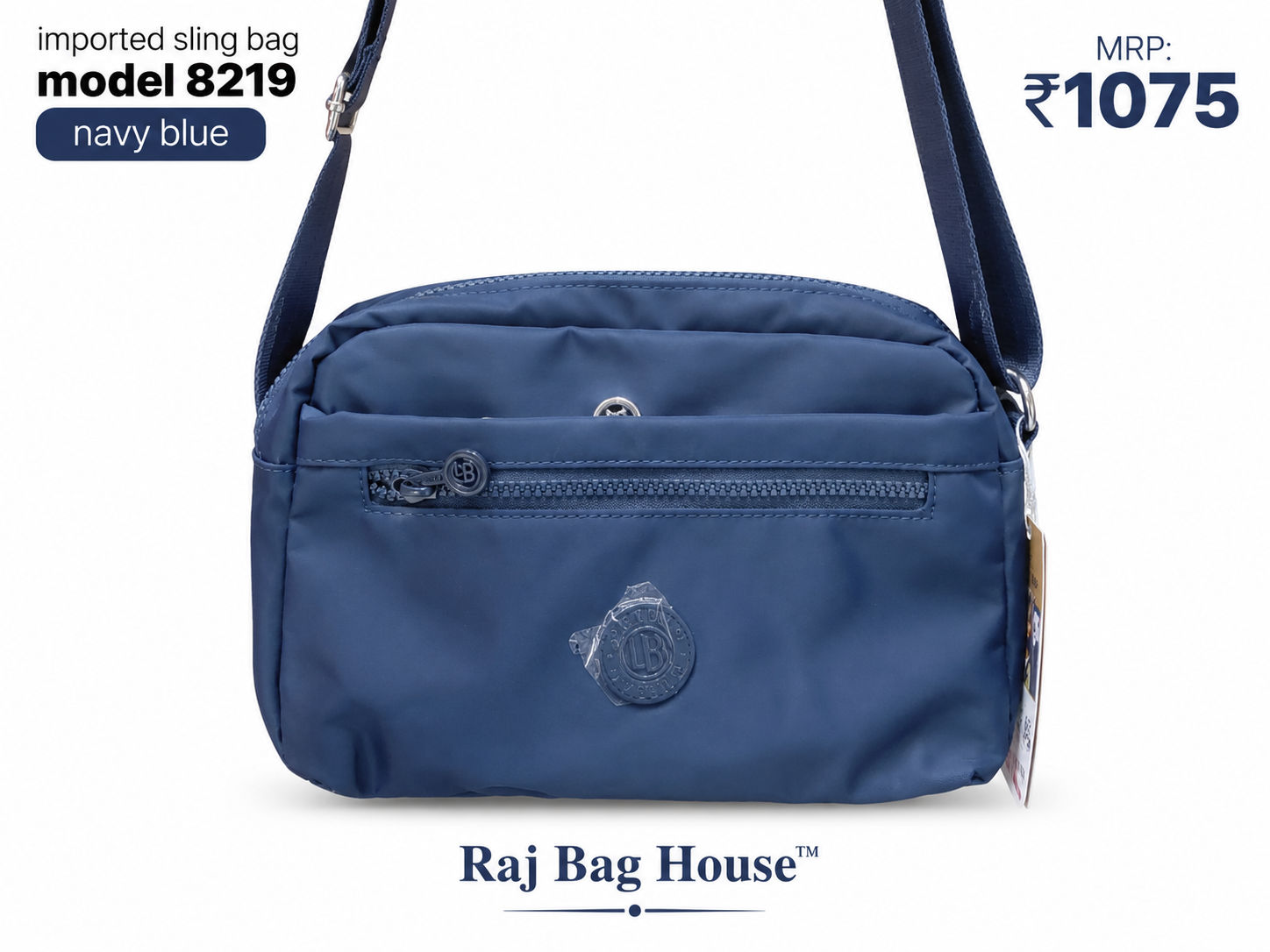 Imported Slingbag 8219 Large Sling Bag – Navy Blue