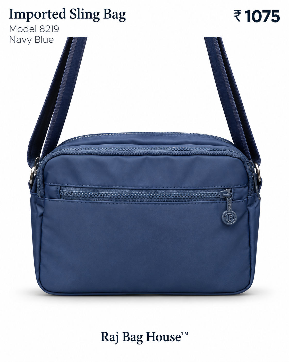 Imported Slingbag 8219 Large Sling Bag – Navy Blue 3