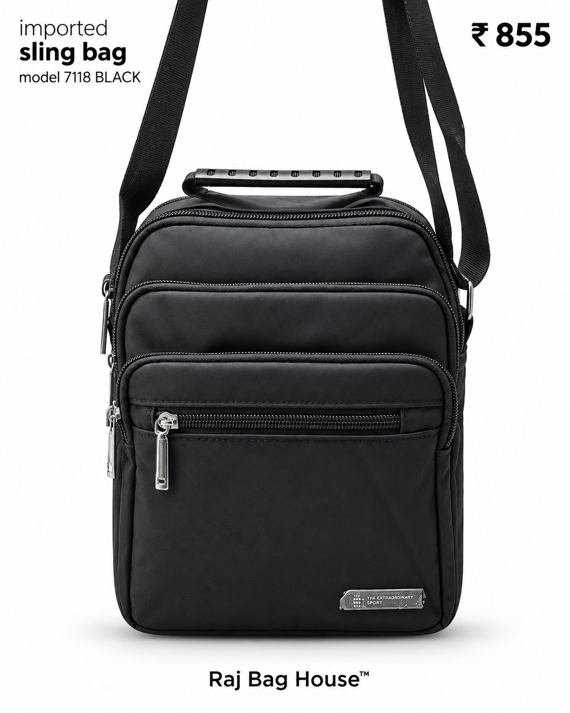 Sling Bag 7118 - Black