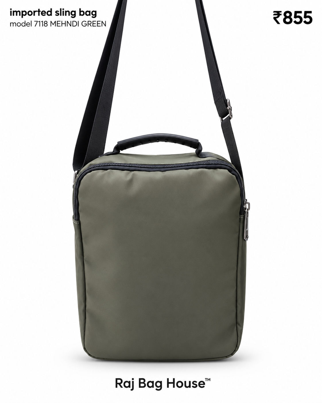 Imported Slingbag 7118 Bottle Large Sling Bag – Green 3