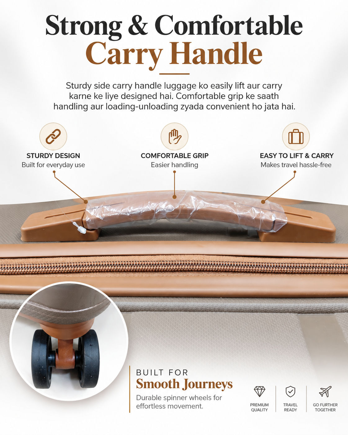 Synexon Cabin Trolley – Coffee Brown 4