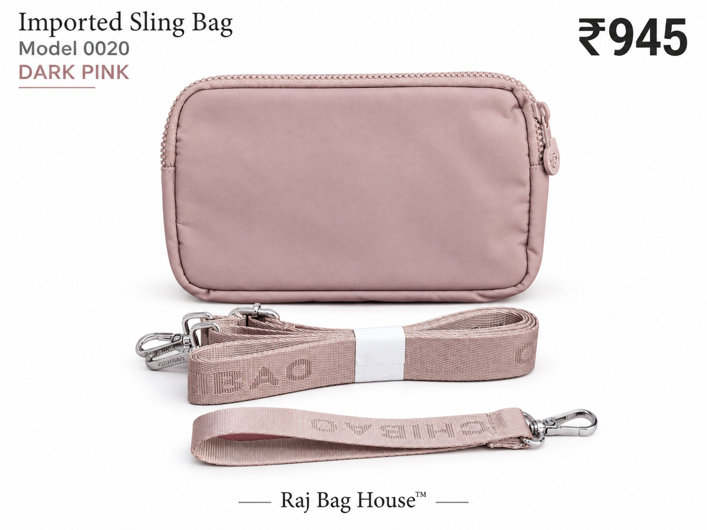 Imported Slingbag 0020 Small Sling Bag – Dark Pink 3