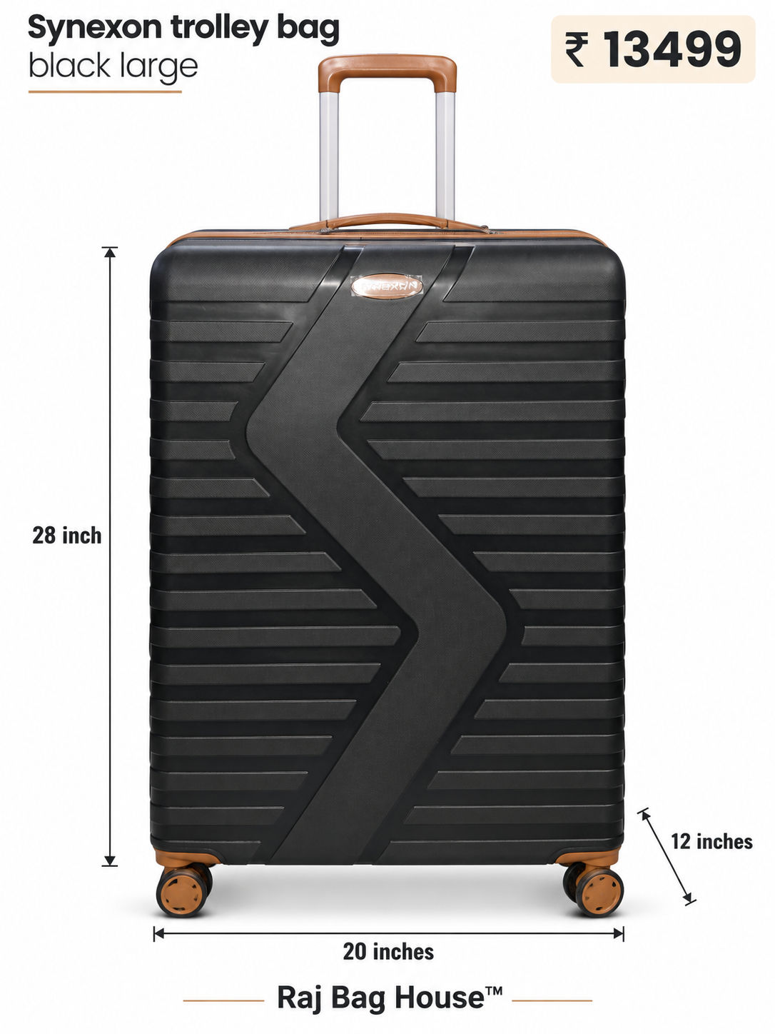 Synexon Large Trolley Bag – Black 2