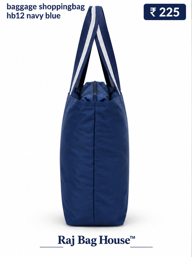 Baggage Shopping Tote Bag HB12 – Navy Blue 2