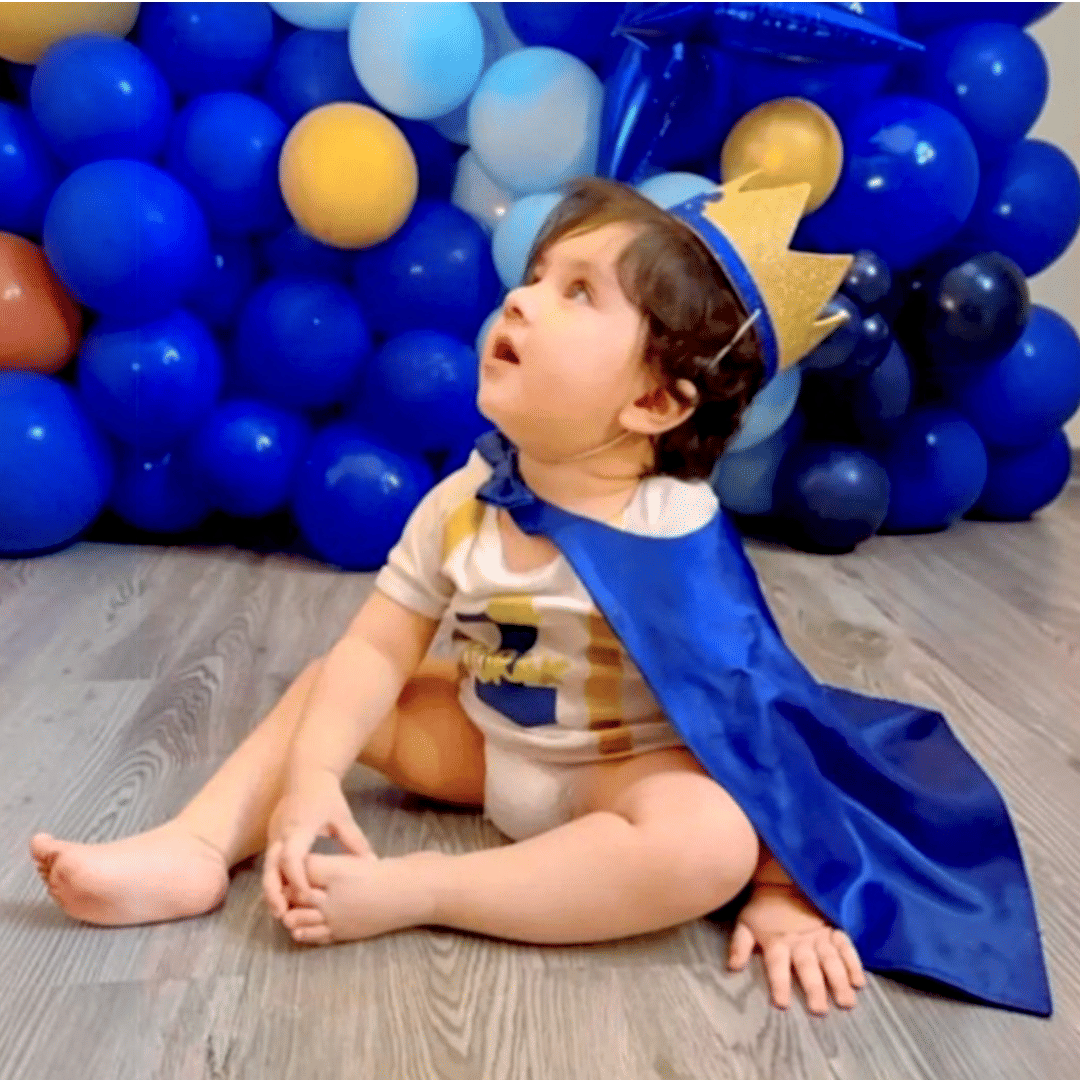 Prince Dress Romper (3 Pieces) – handmade baby outfit, soft cotton with a relaxed round neck, made to order in Pakistan