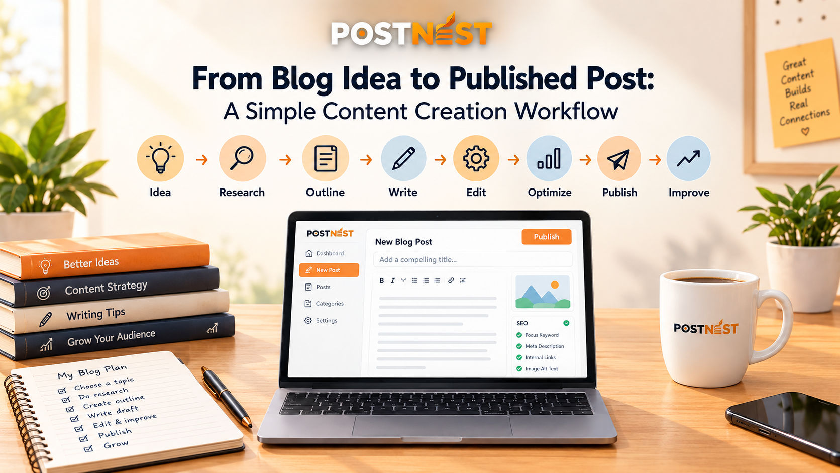 From Blog Idea to Published Post: A Simple Content Creation Workflow