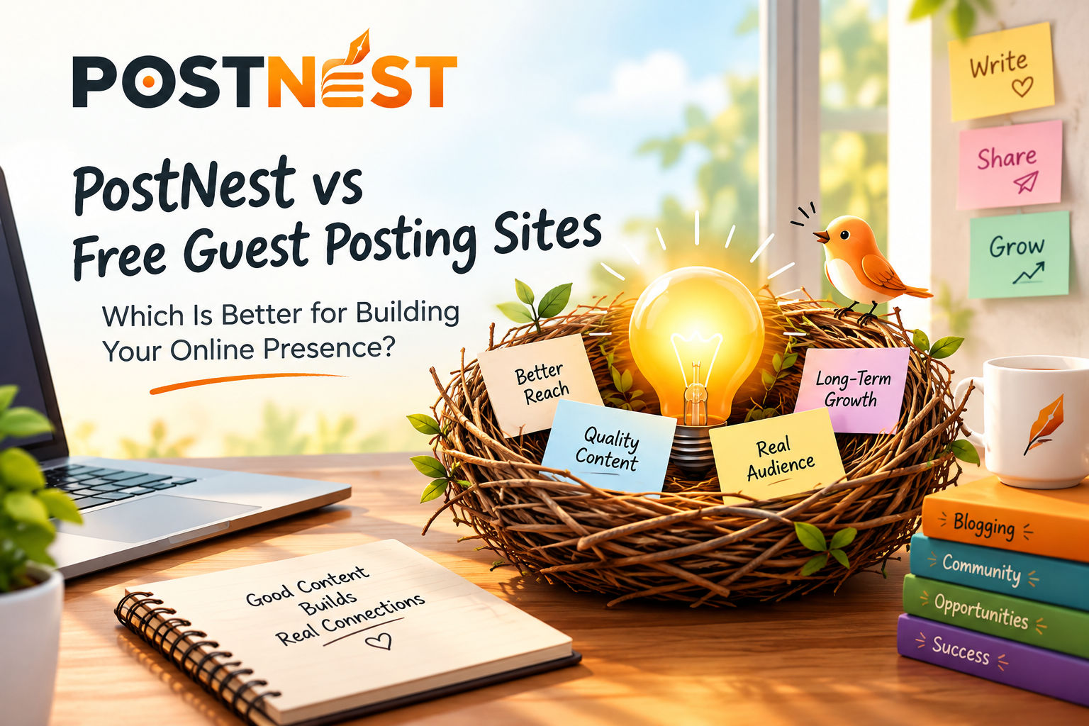 PostNest vs Free Guest Posting Sites: Which Is Better for Building Your Online Presence?