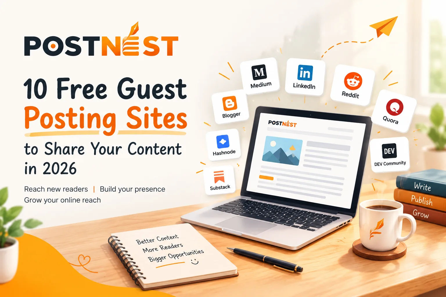 10 Free Guest Posting Sites to Share Your Content in 2026