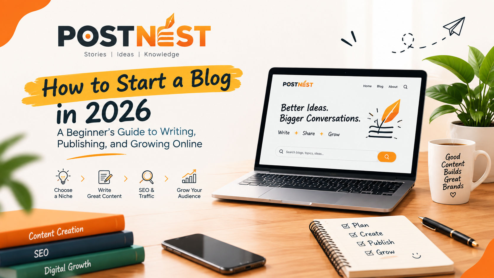 How to Start a Blog in 2026: A Beginner’s Guide to Writing, Publishing, and Growing Online