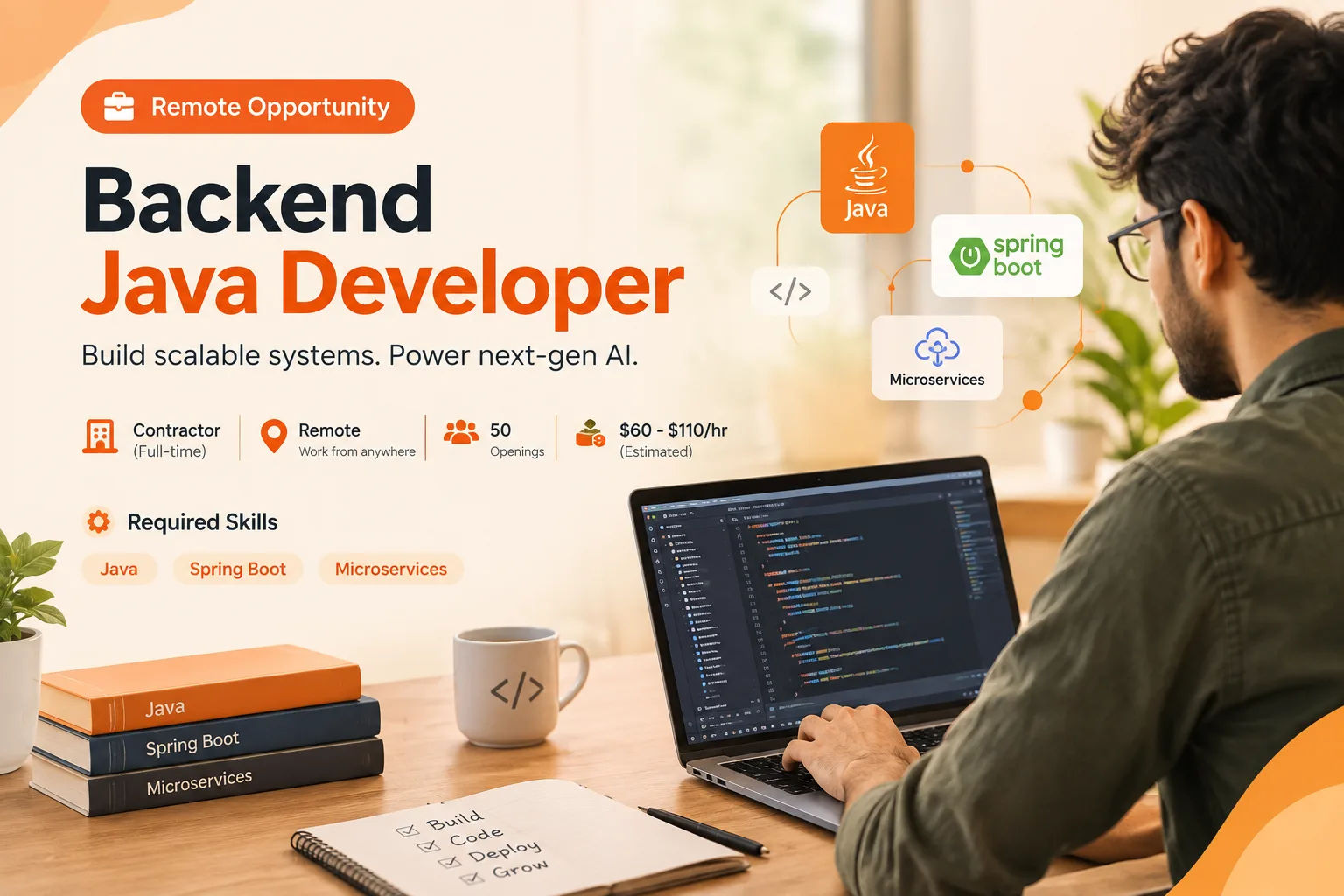 Backend Java Developer Remote Job: Java, Spring Boot & Microservices