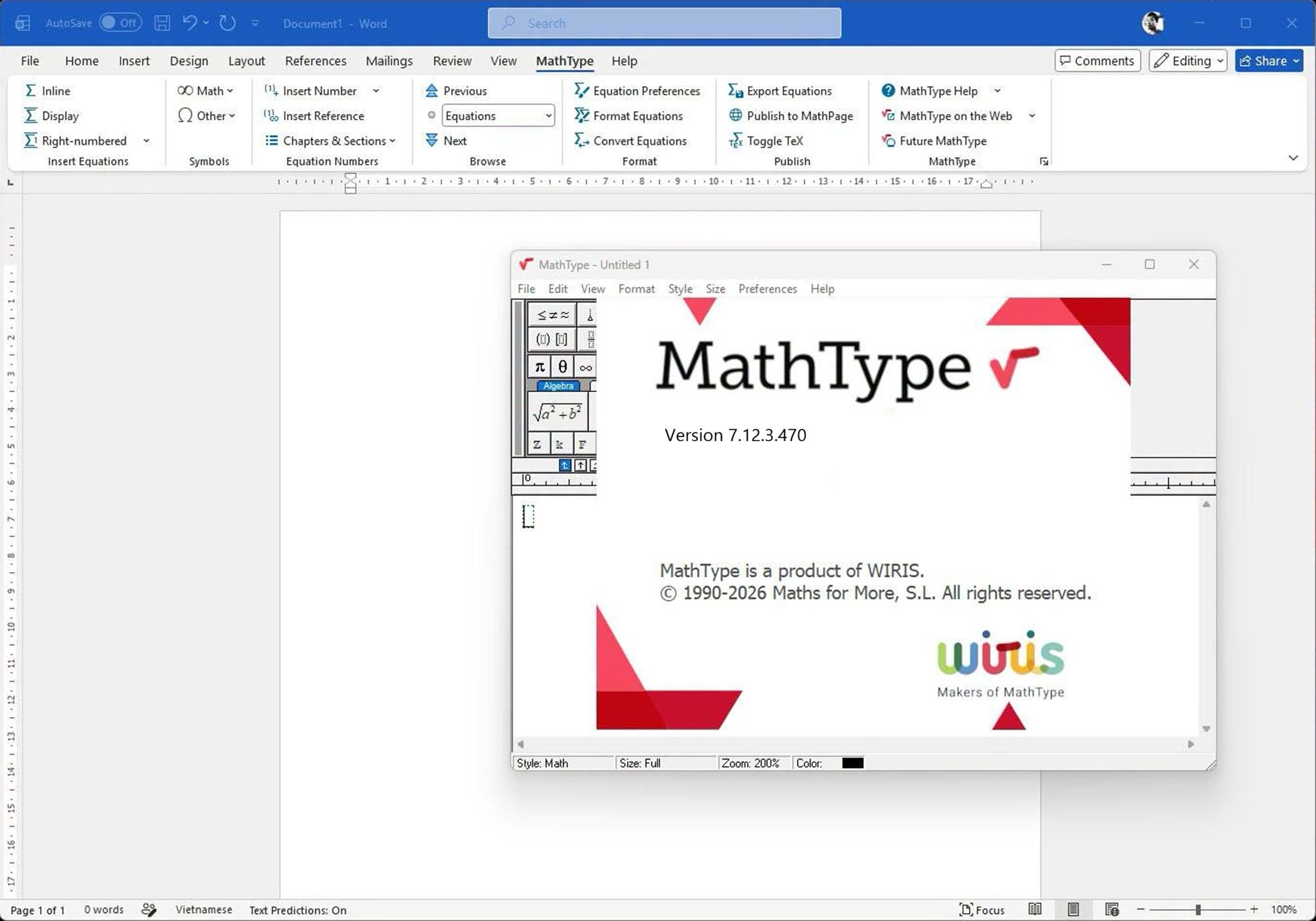 MathType 7.12.3.470 x64 full activated