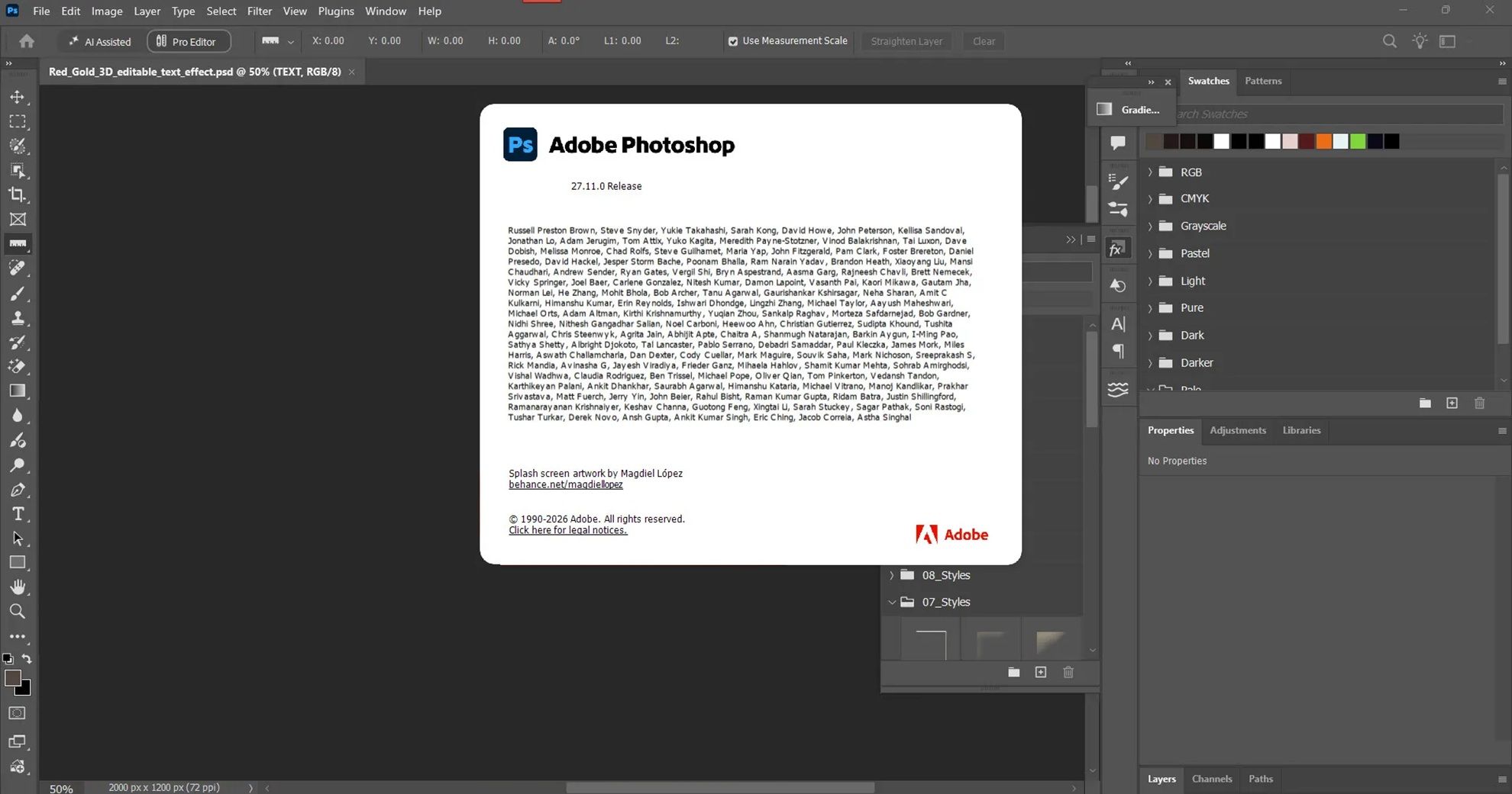 Working with Adobe Photoshop 2026 v27.11.0 full activated