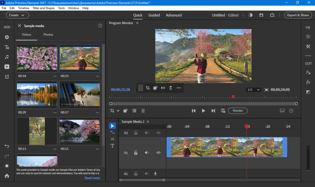 Working with Adobe Premiere Elements 2027 v27.0 full license