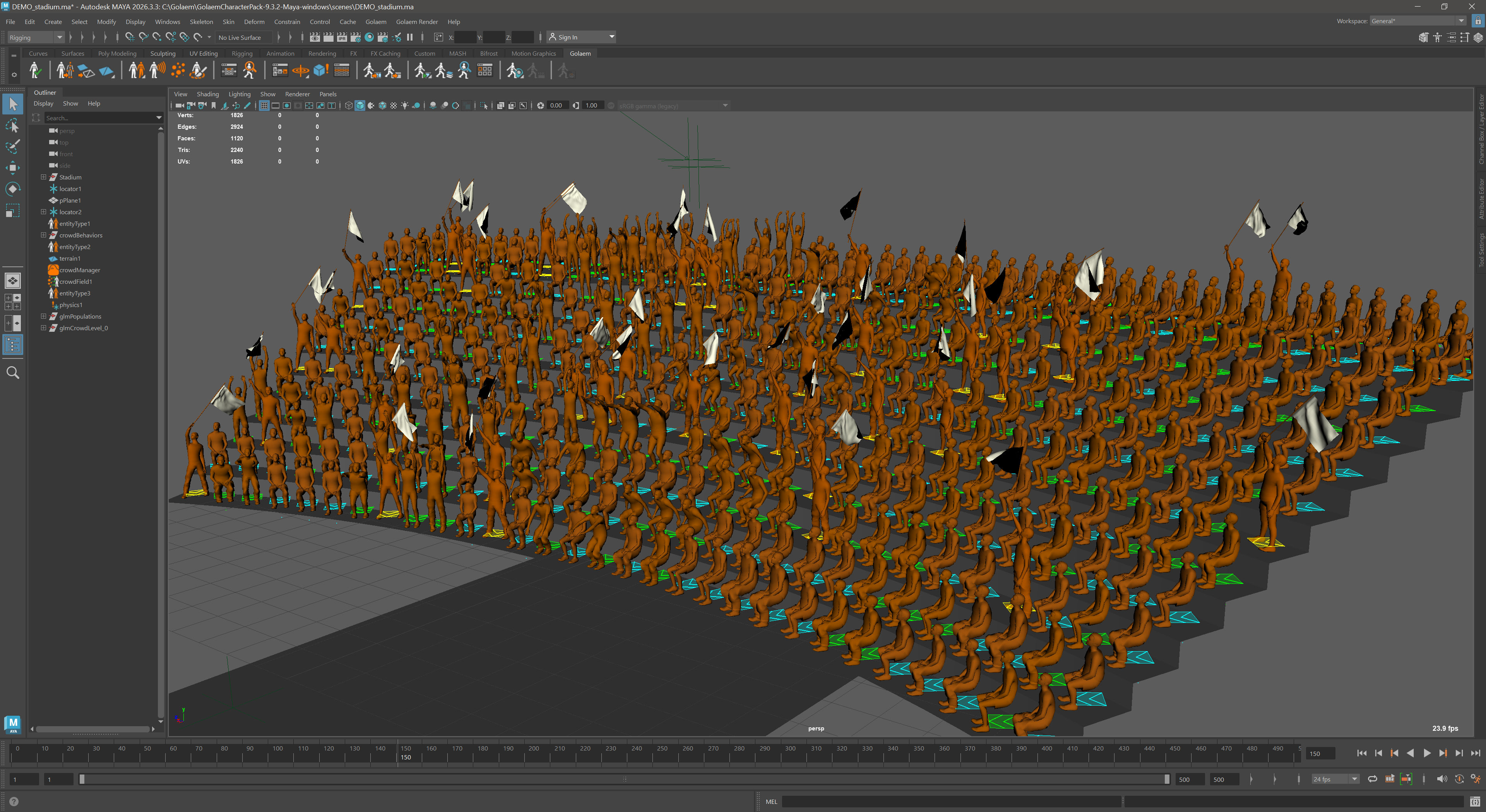 Working with Autodesk Golaem 9.3.2 for Maya 2024-2027 full activated