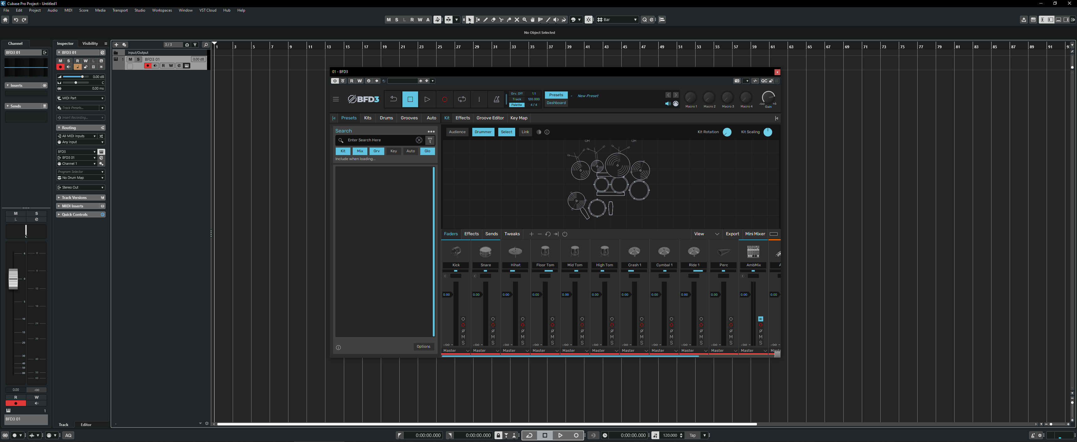 Working with BFD Drums BFD3 3.5.1.5 full activated