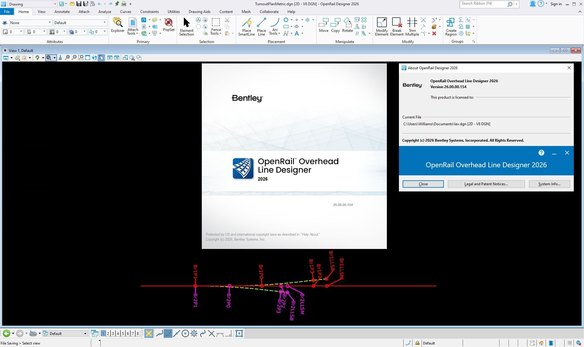 Working with Bentley OpenRail Overhead Designer 2026 v26.00.00.154 full