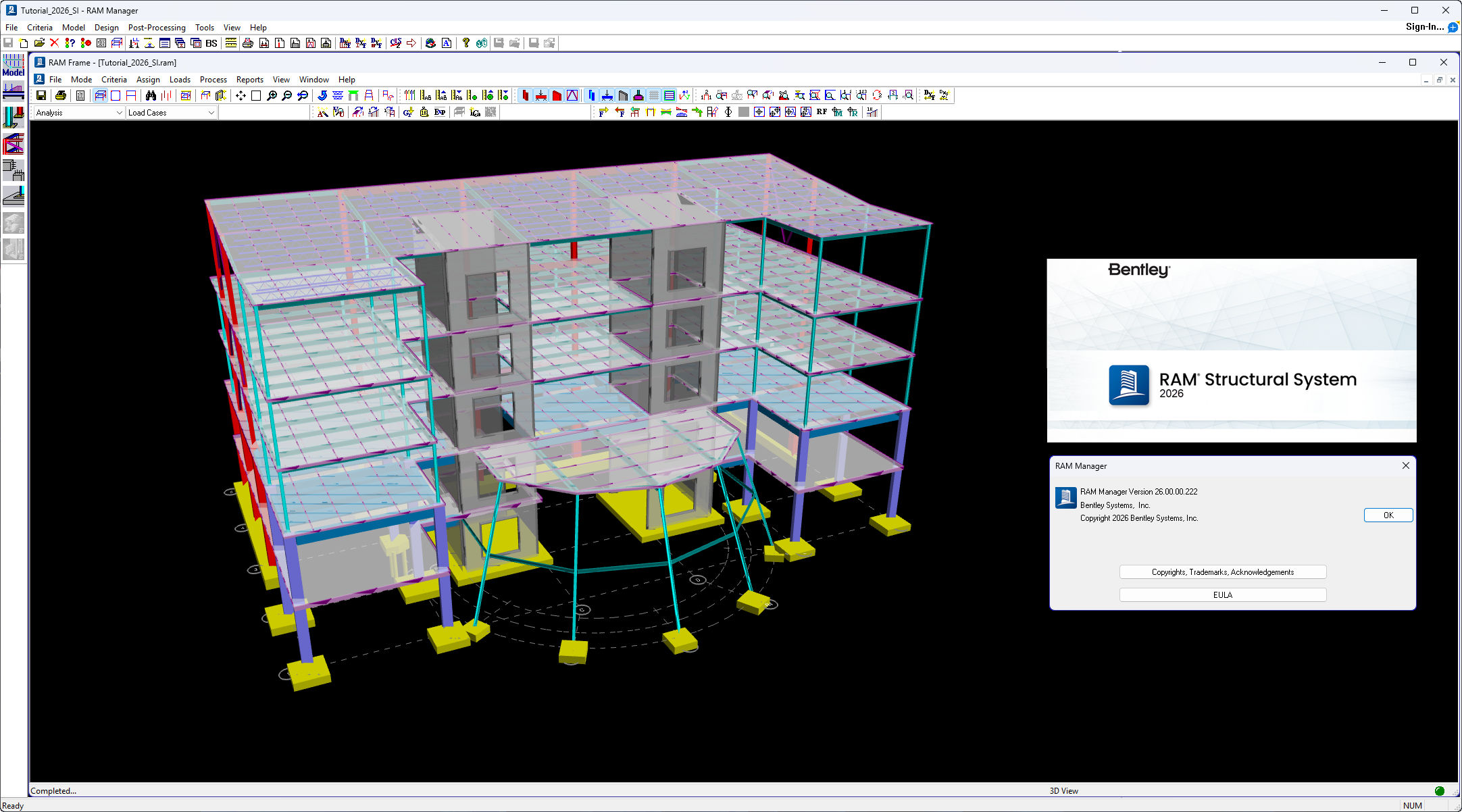 Working with Bentley RAM Structural System 2026 26.00.00.222 full