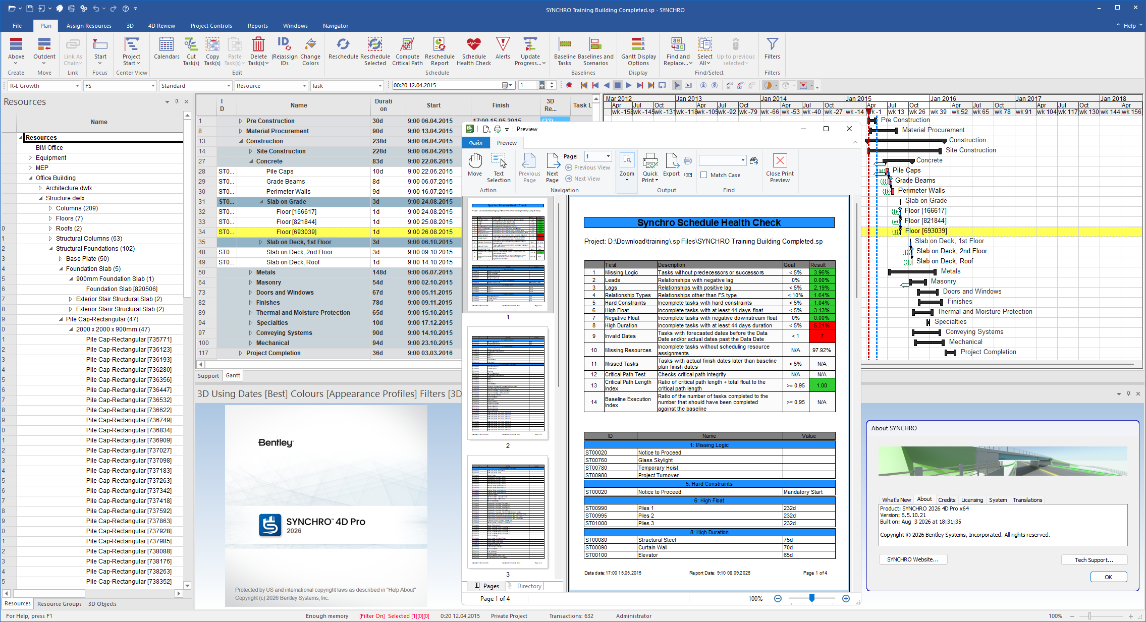 Working with Bentley SYNCHRO 4D Pro 2026 v6.5.10.21 full license
