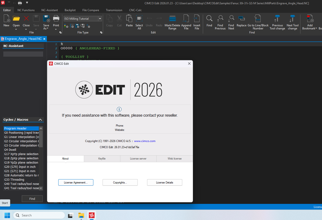 Working with CIMCO EDIT 2026.01.23 full activated