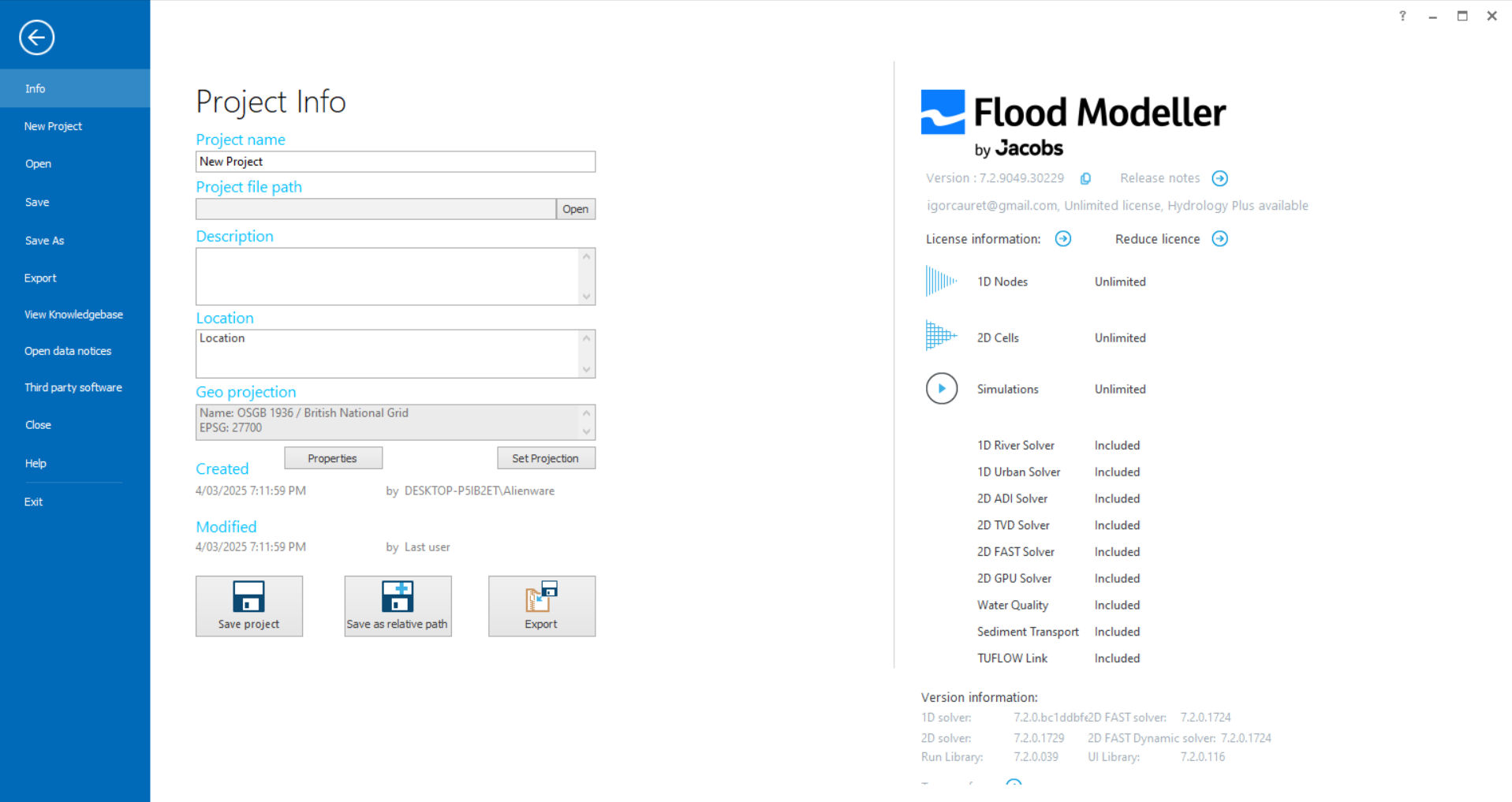 Working with Flood Modeller 7.2.9049.30229 full license