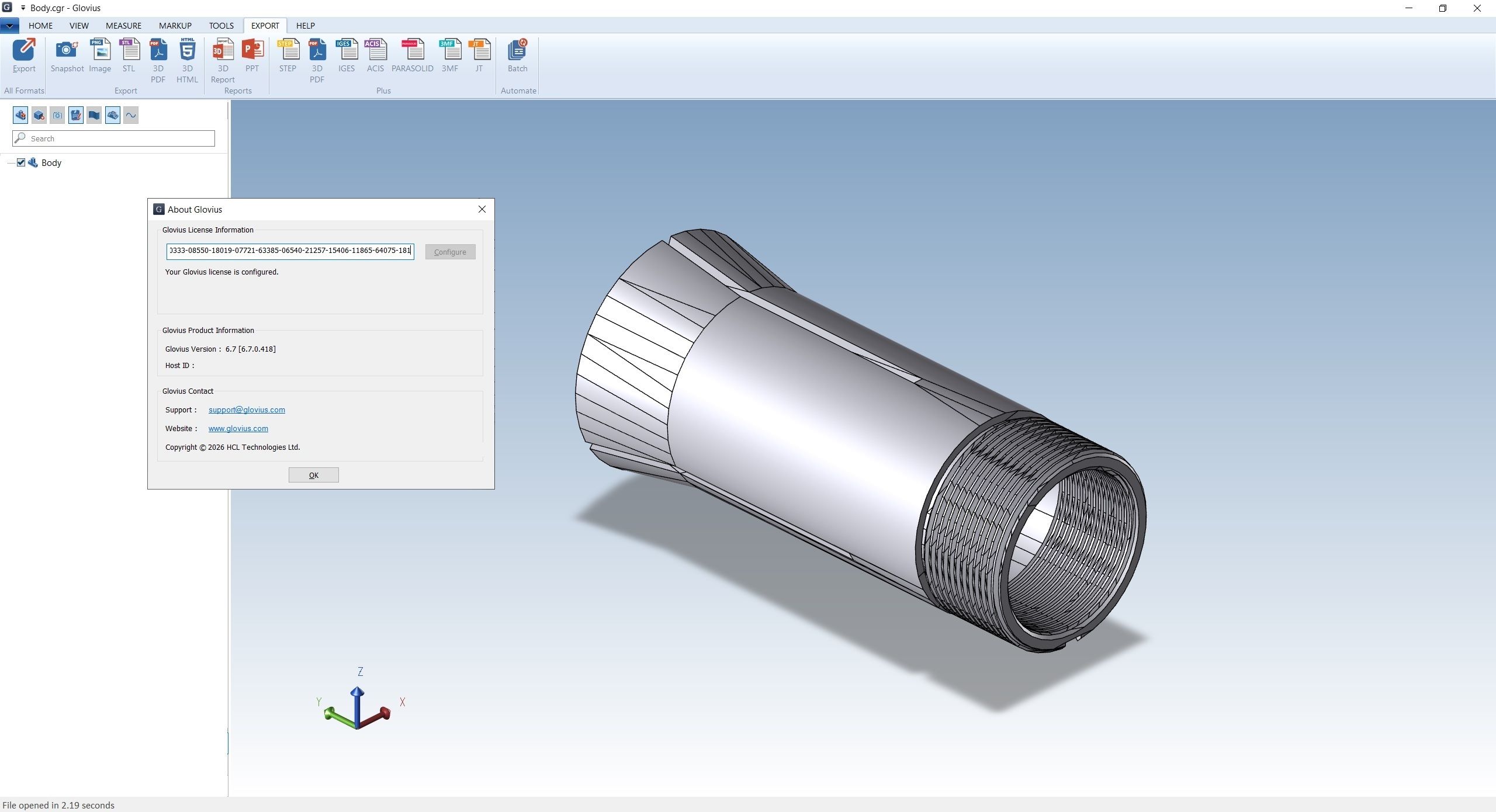 Working with Geometric Glovius Prime 6.7.0.418 full activated