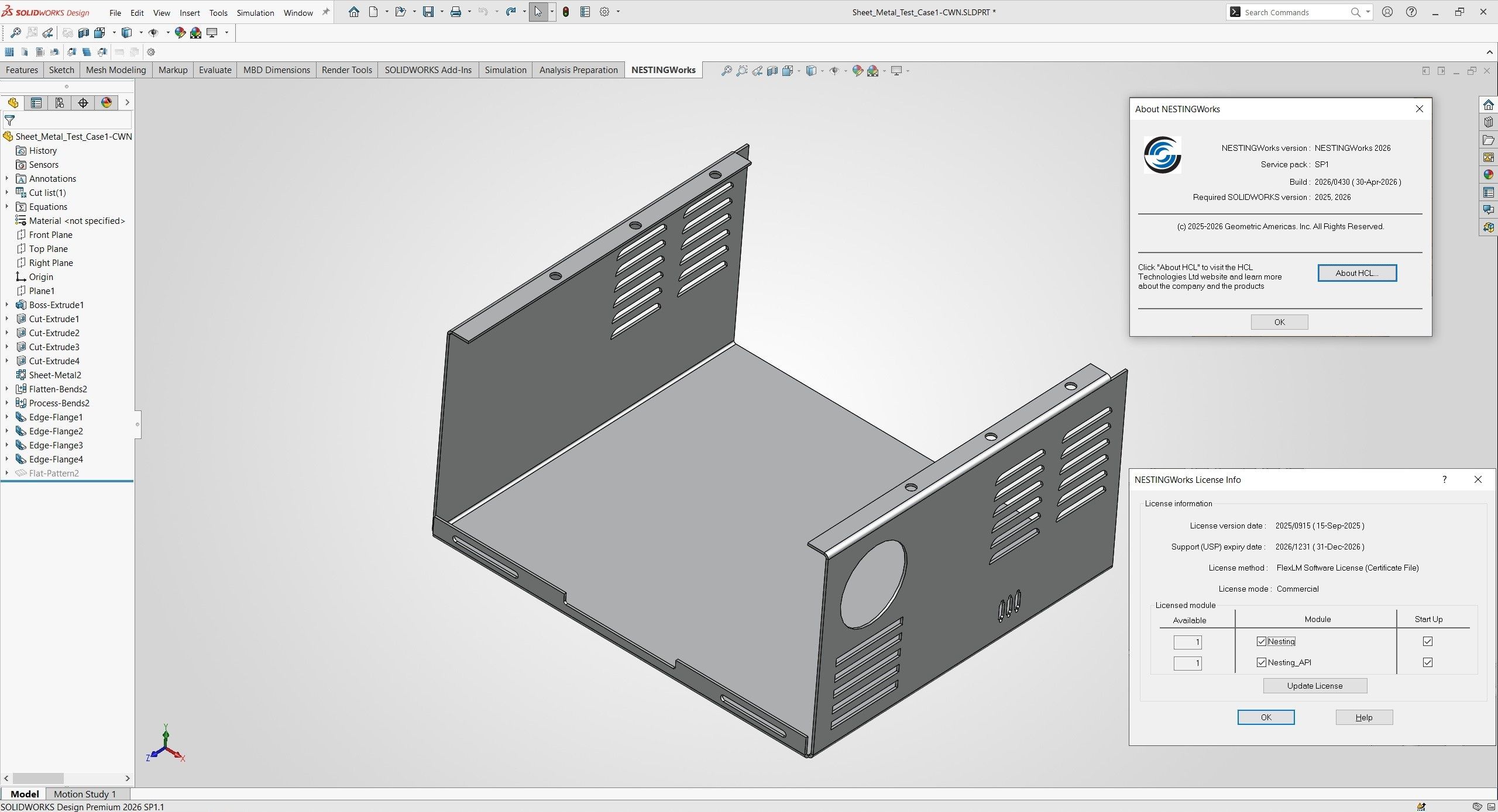 Working with Geometric NestingWorks 2026 SP1 for SolidWorks 2025-2026 full