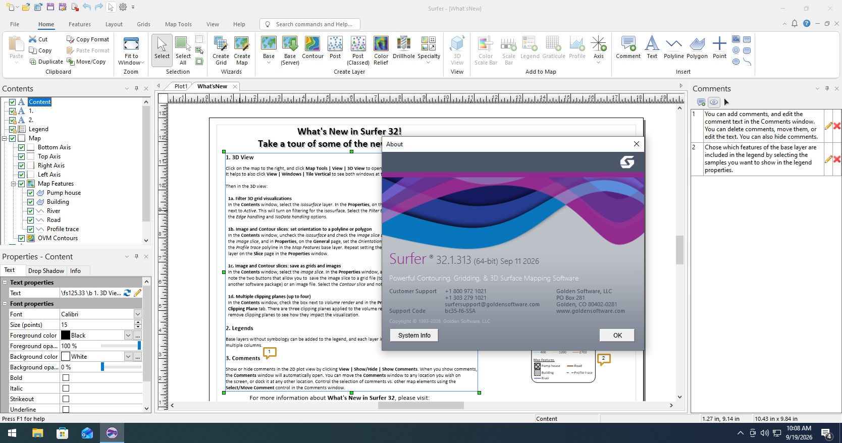 Working with Golden Software Surfer 32.1.313 full license