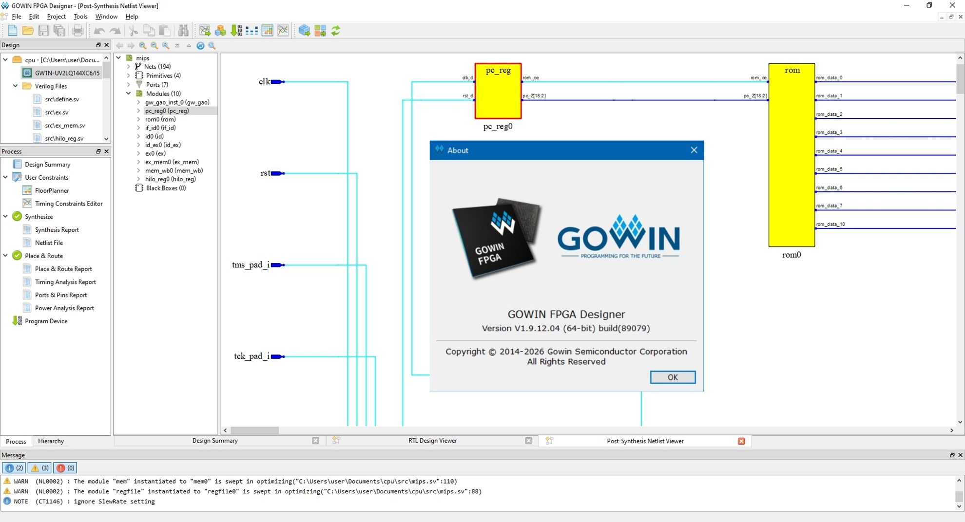 Working with Gowin EDA (FPGA Designer) 1.9.12.04 full license