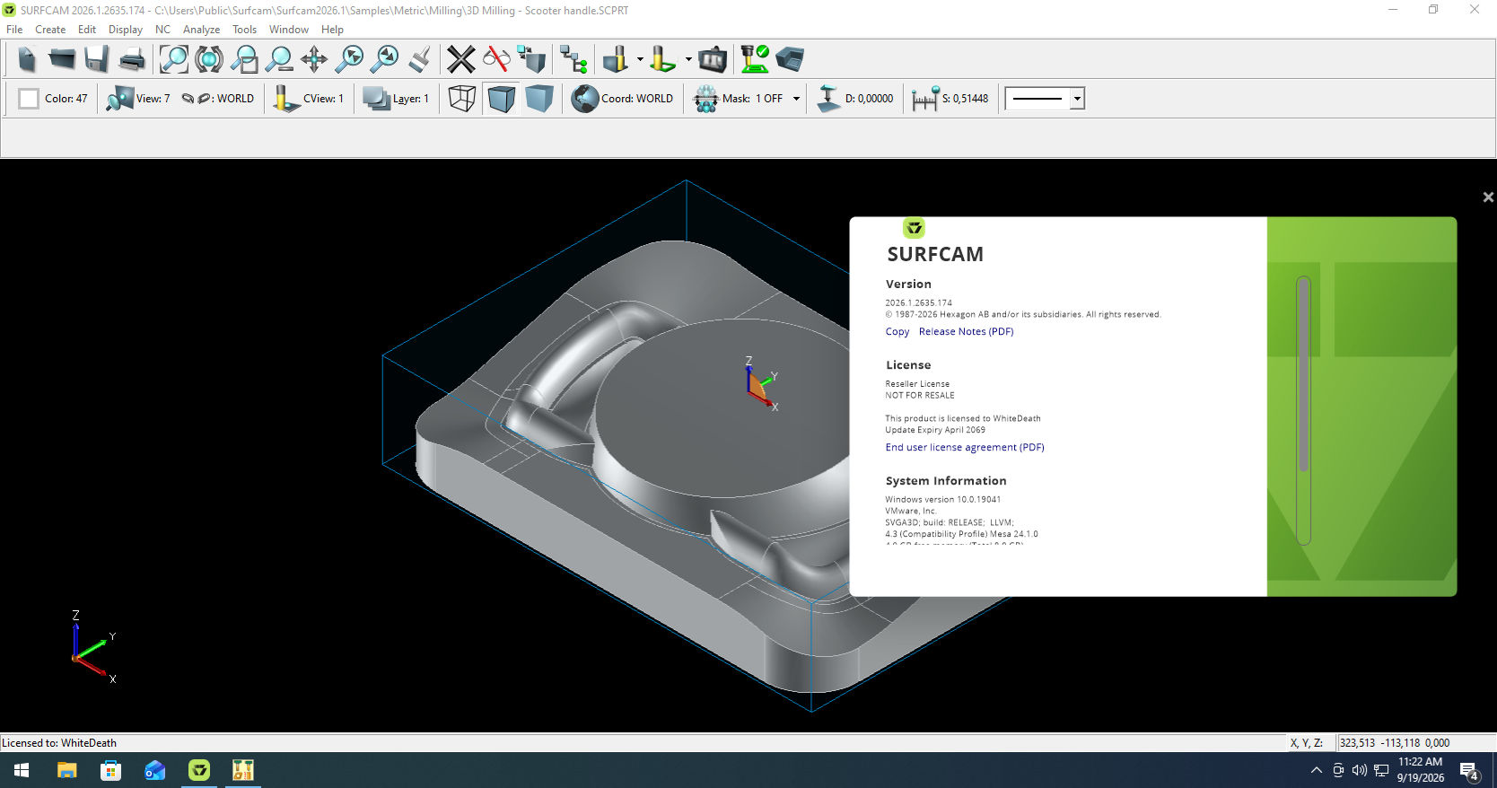 Working with Hexagon Surfcam 2026.1.2635.174 full license