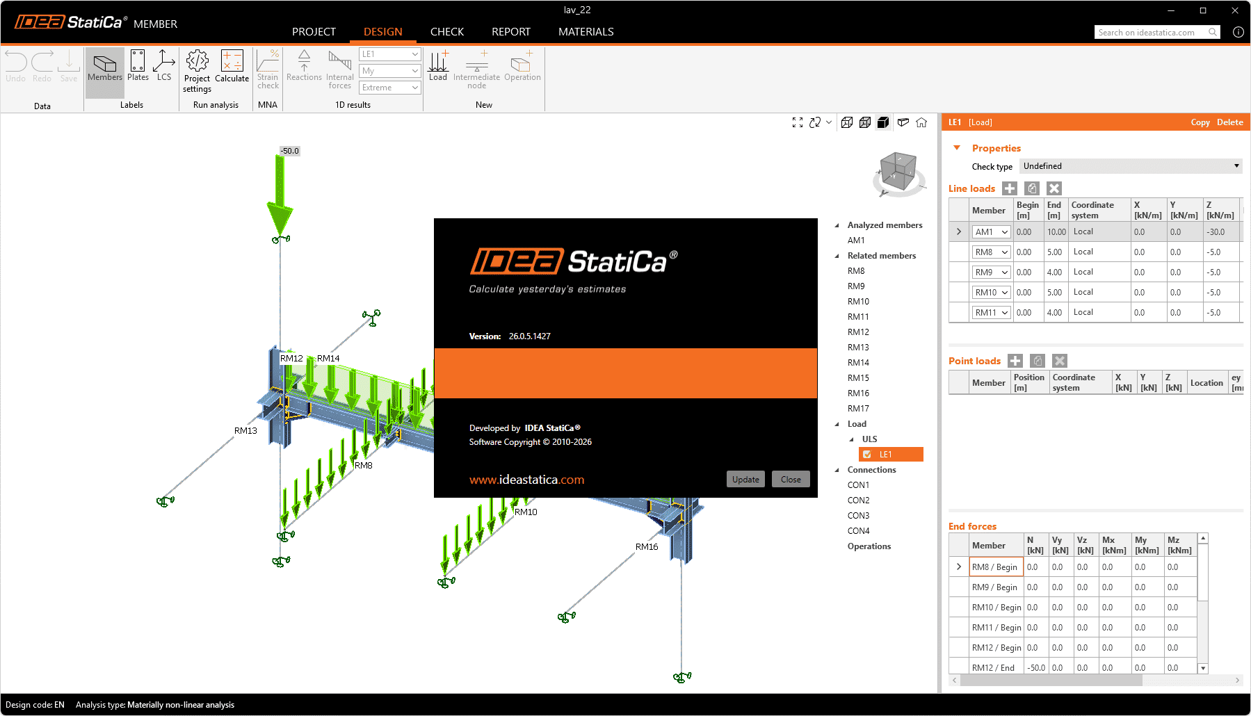Working with IDEA StatiCa 26.0.5.1427 full license
