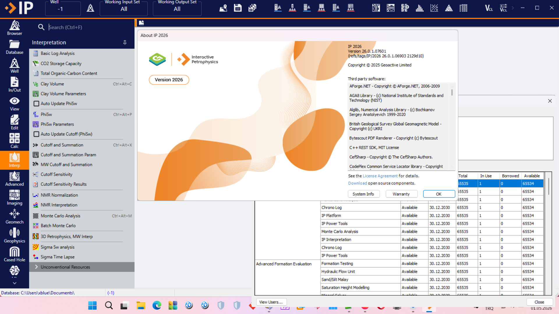 Working with INTERACTIVE PETROPHYSICS (IP) 2026 v26.0.1.07601 full license