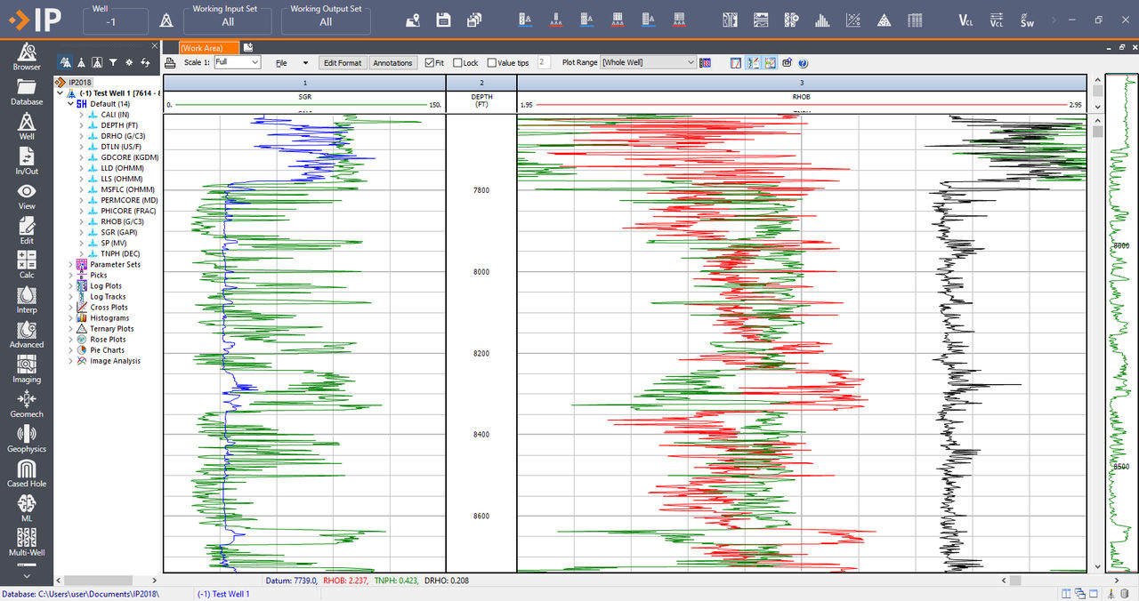 Working with Interactive Petrophysics (IP) 2024 v6.2 full activated