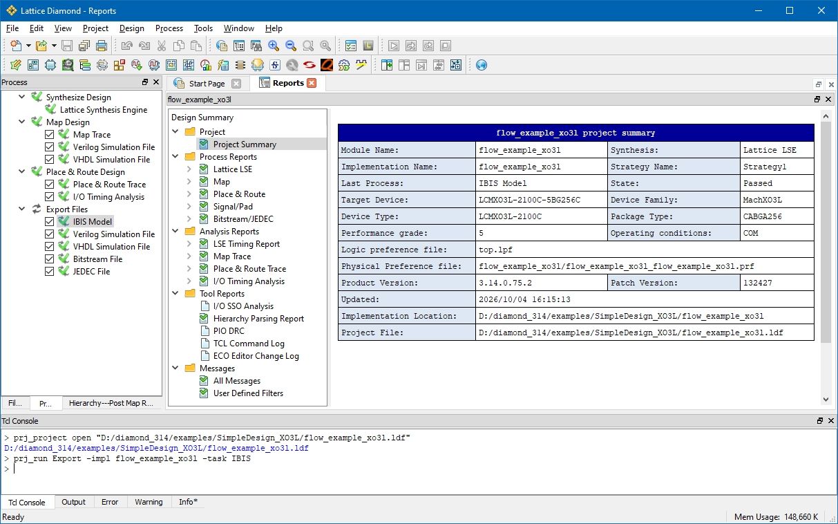 Working with Lattice Semiconductor Diamond 3.14.0.75.2 full activated