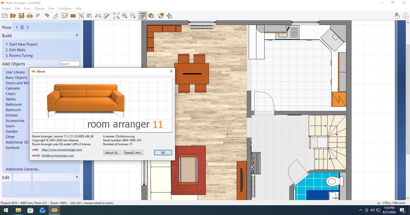 Working with Room Arranger 11.2.0.800 (x64) Multilingual full