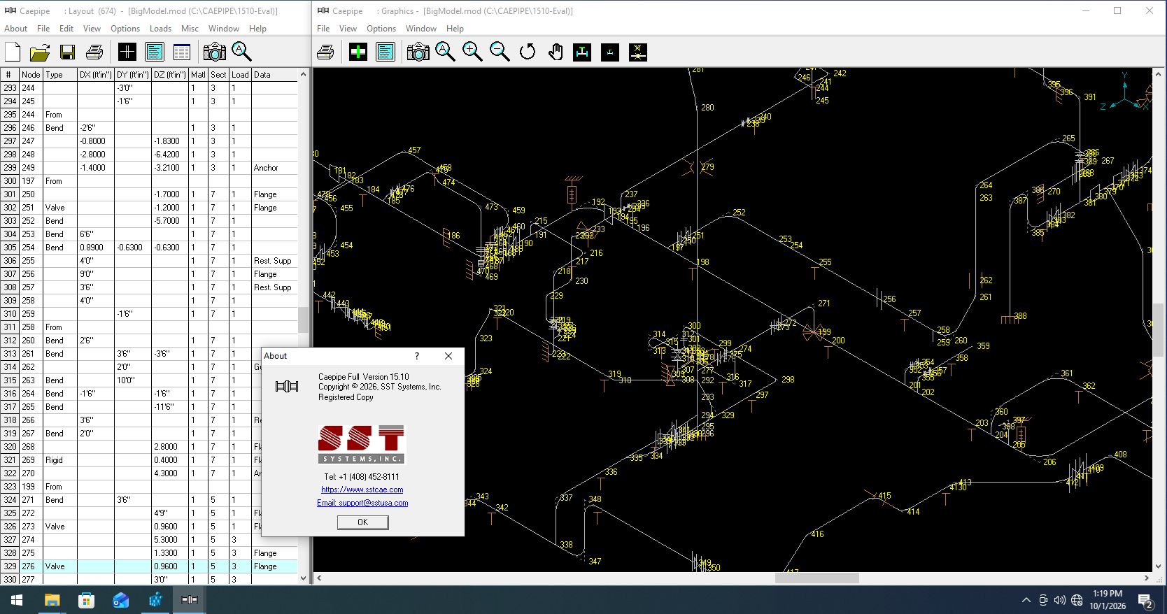 Working with SST Systems Caepipe 15.10 full license