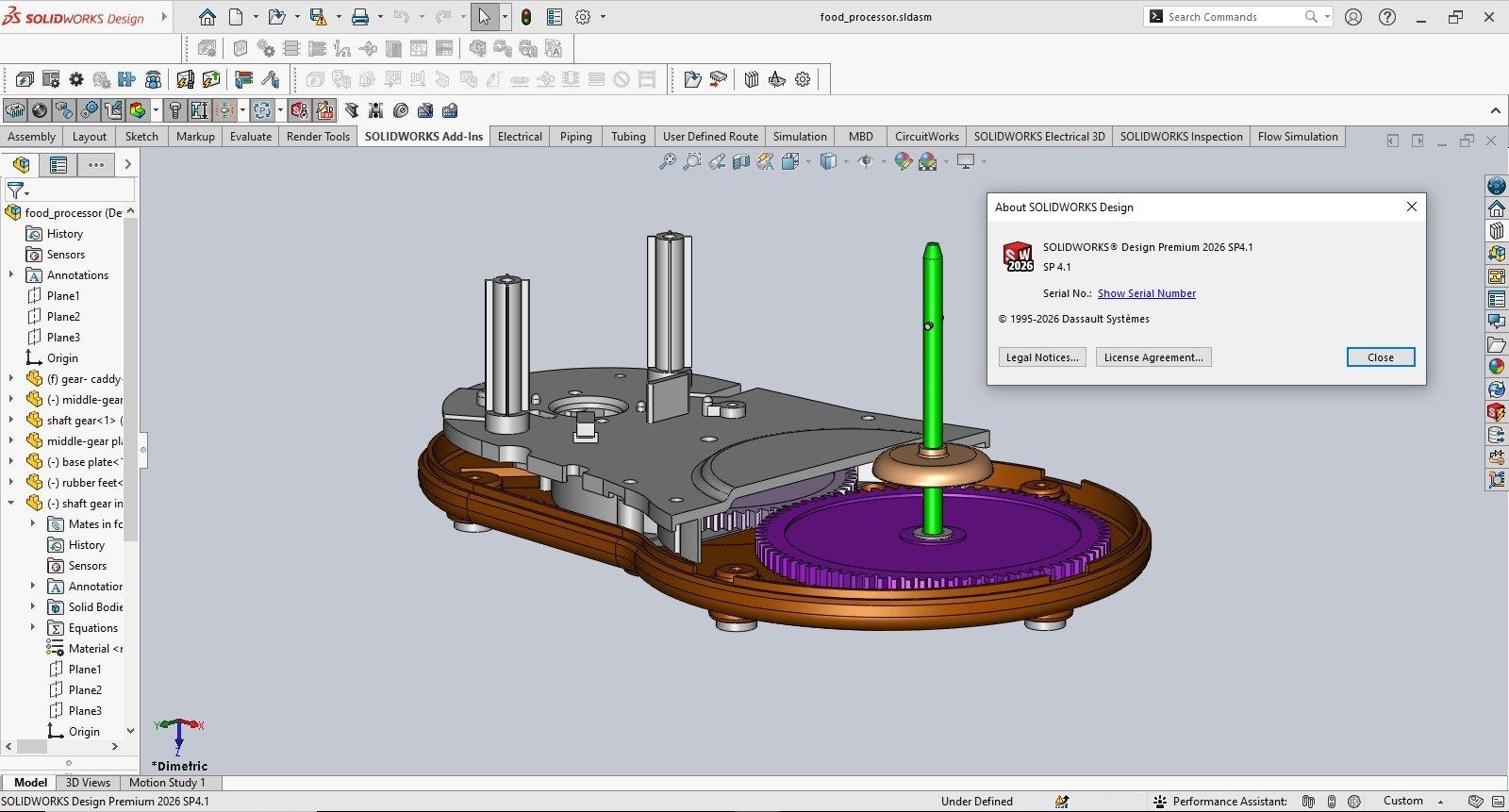 Working with SolidWorks 2026 SP4.1 full license