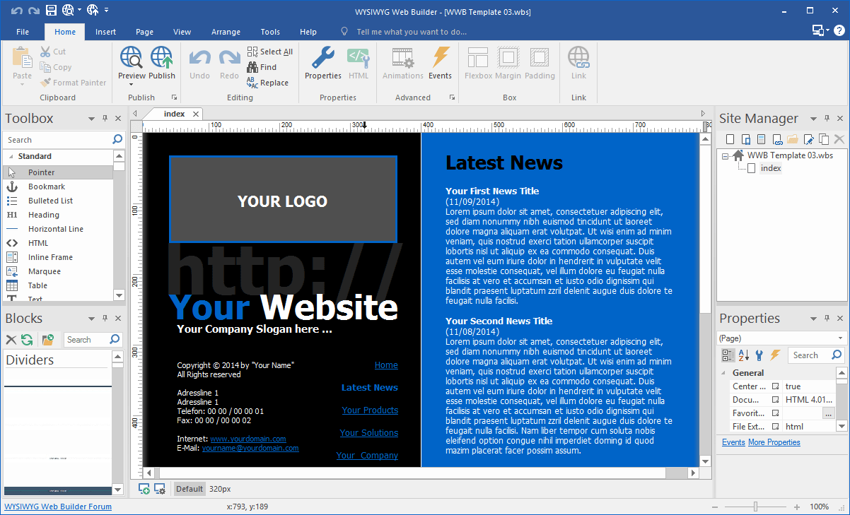 Working with WYSIWYG Web Builder 21.2.3 full activated