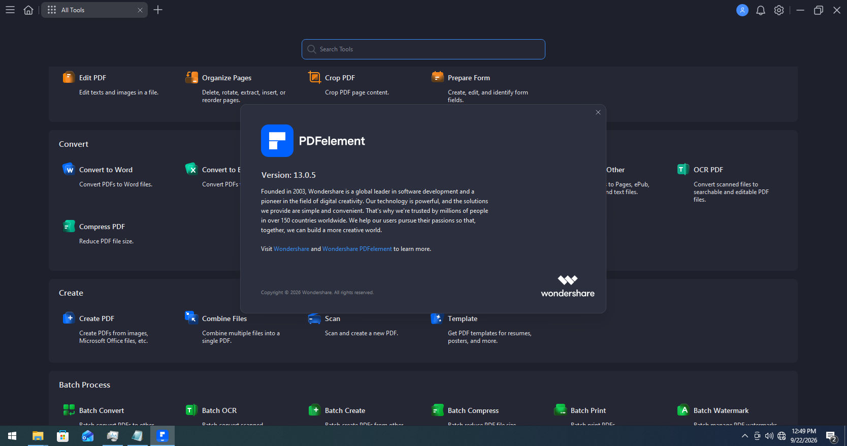 Working with Wondershare PDFelement Pro 13.0.5.4504 full license