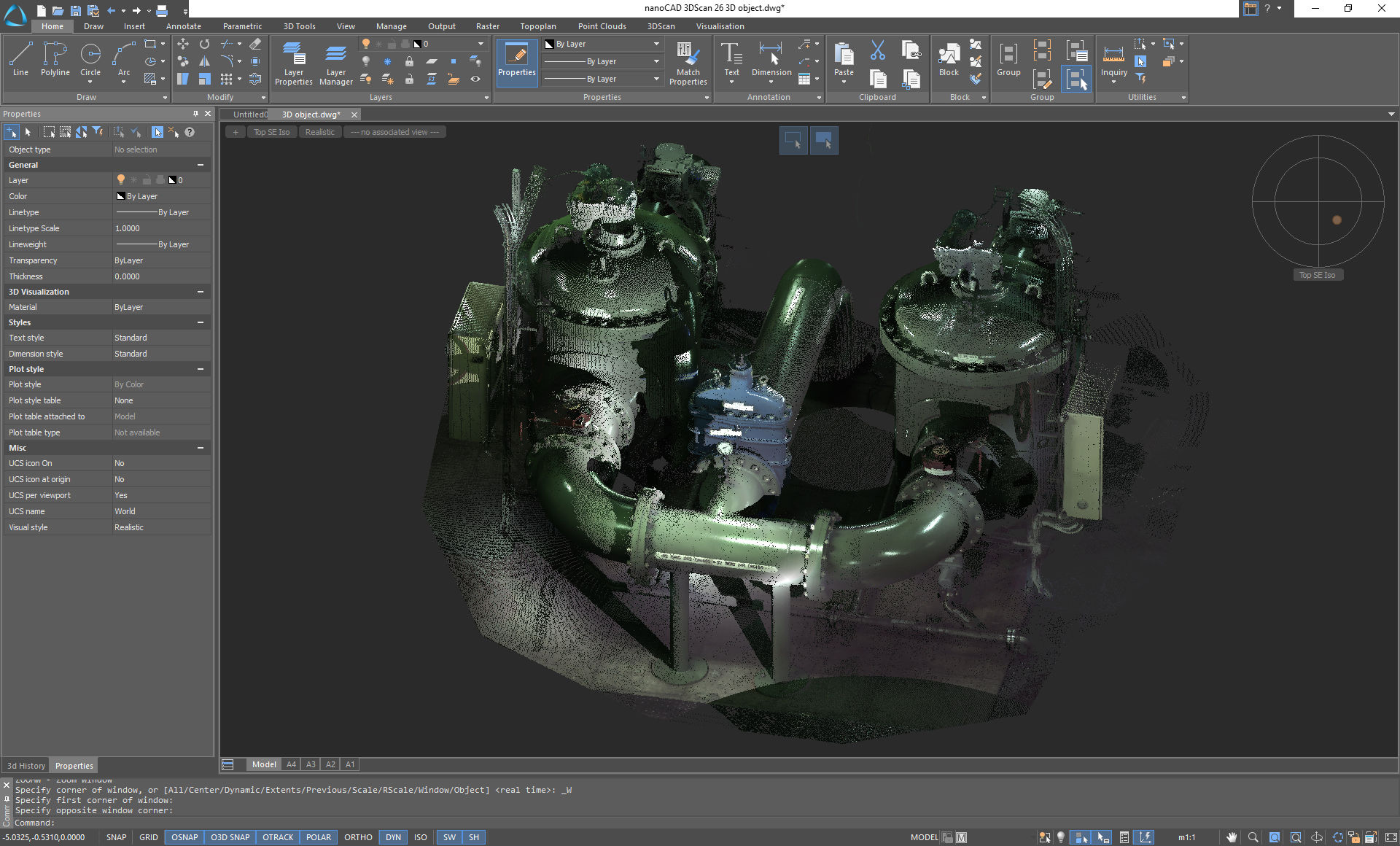 Working with nanoCAD 3DScan 26.0 build 144 full activated