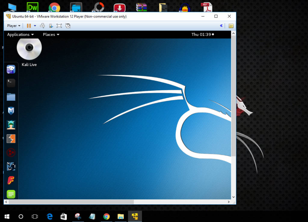 kali linux download for vmware workstation 16