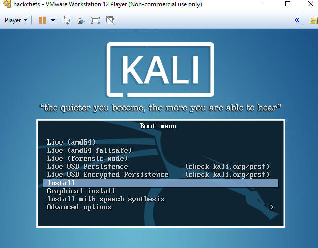 kali linux download for vmware workstation 17