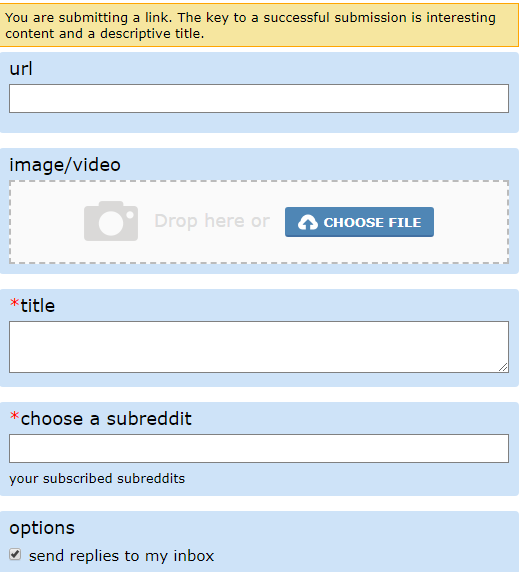 how to submit link in reddit