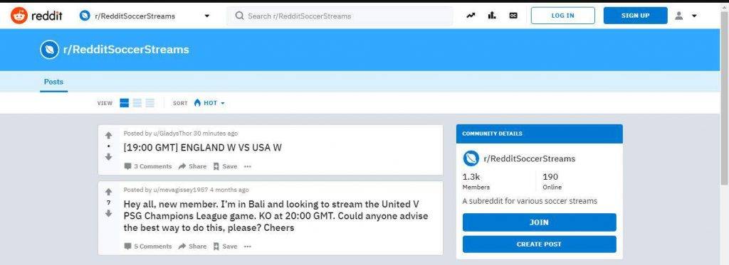 reddit soccer streams