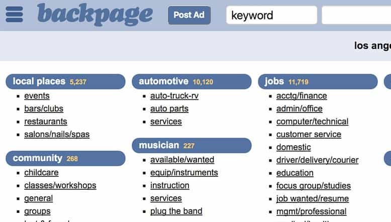 6 Backpage Alternatives - New Backpage Replacement Websites.