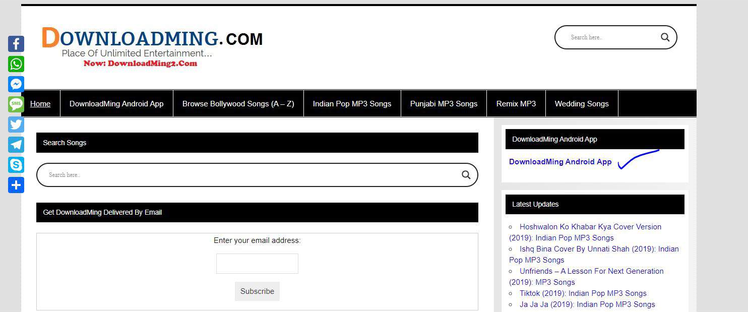 DownloadMing - Download Latest and Old MP3 Songs