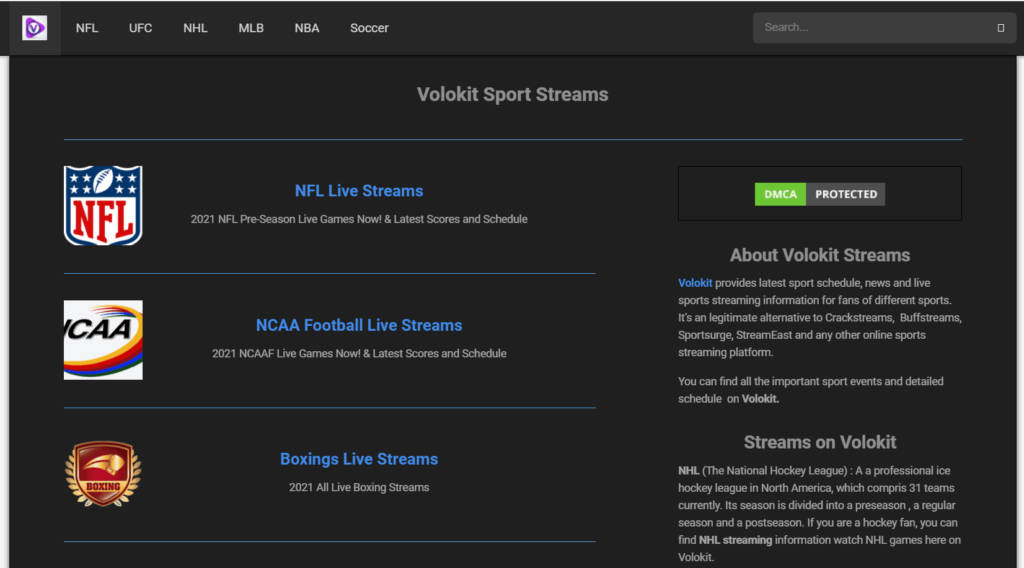 Volokit streams